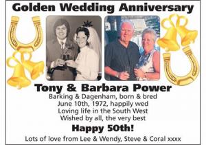 TONY & BARBARA POWER