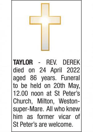 REV DEREK TAYLOR