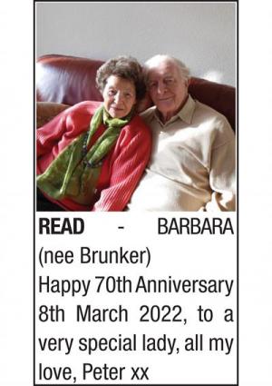 BARBARA READ (NEE BRUNKER)