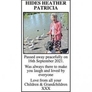 HEATHER PATRICIA HIDES