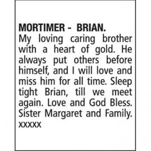 BRIAN MORTIMER