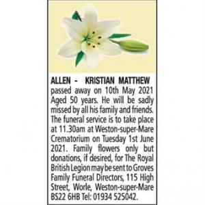 KRISTIAN MATTHEW ALLEN