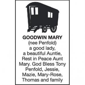 MARY GOODWIN