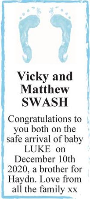 Vicky and Matthew SWASH