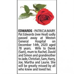 PATRICIA MARY EDWARDS