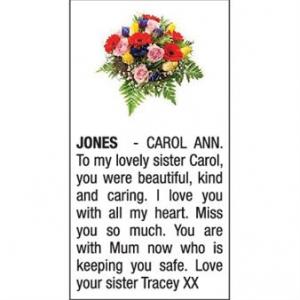 CAROL ANN JONES