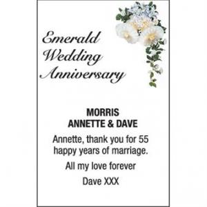 ANNETTE & DAVE MORRIS