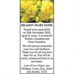 MARY ESME REASON