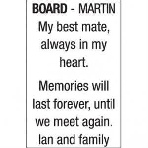 MARTIN BOARD