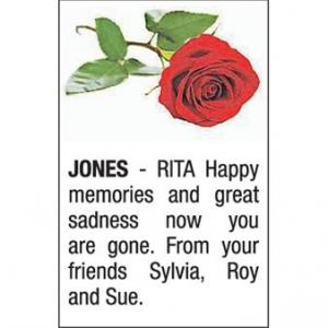 RITA JONES