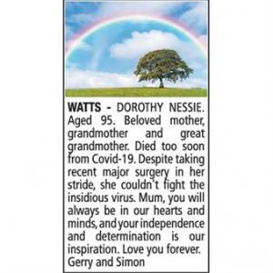 DOROTHY NESSIE WATTS