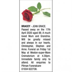 JEAN GRACE BRACEY