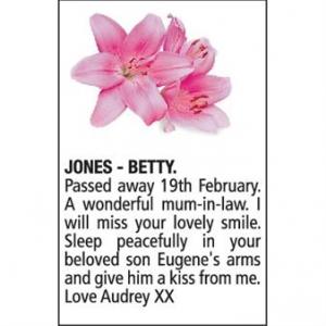 BETTY JONES