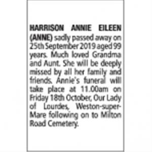 ANNIE EILEEN HARRISON (ANNE)