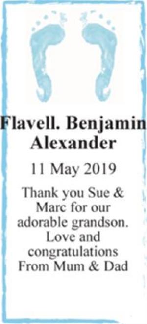 Flavell. Benjamin Alexander