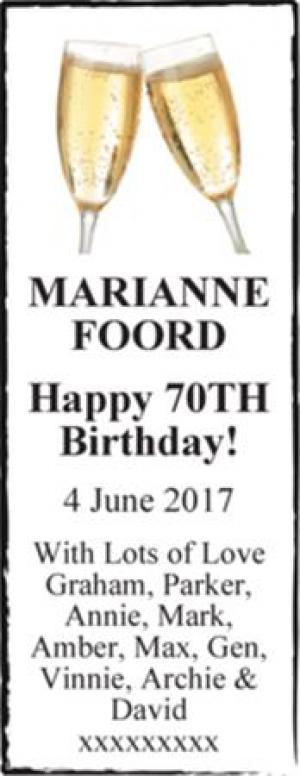 MARIANNE FOORD