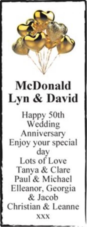 McDonald Lyn & David