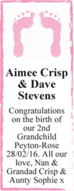 Aimee Crisp & Dave Stevens