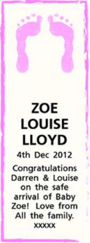 ZOE LOUISE LLOYD