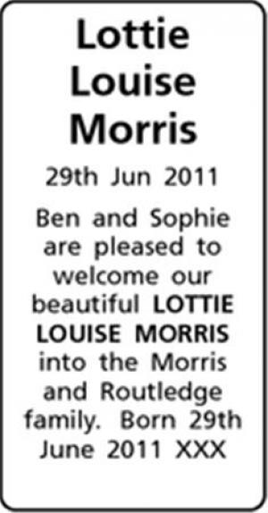 Lottie Louise Morris